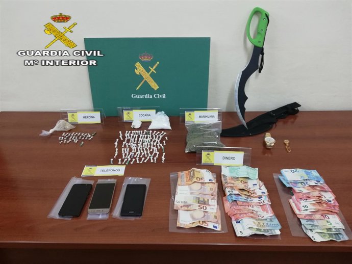 Droga intervenida en Marchena