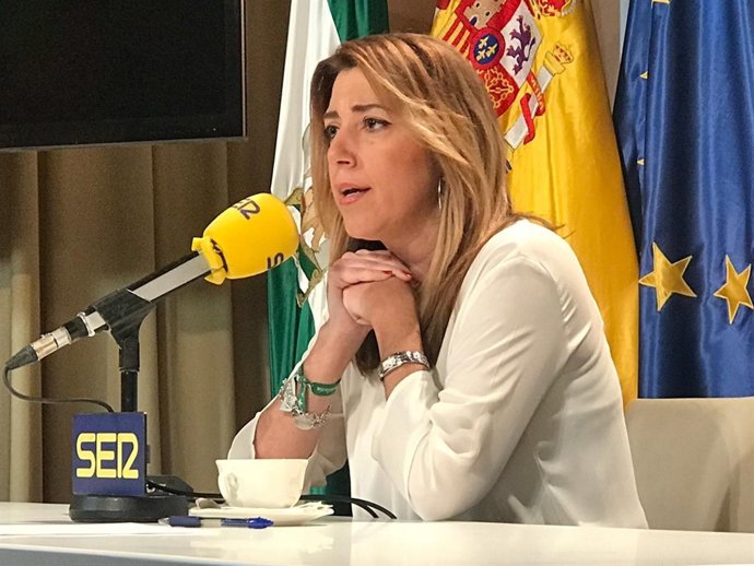 Susana Díaz, en una entrevista a la cadena SER