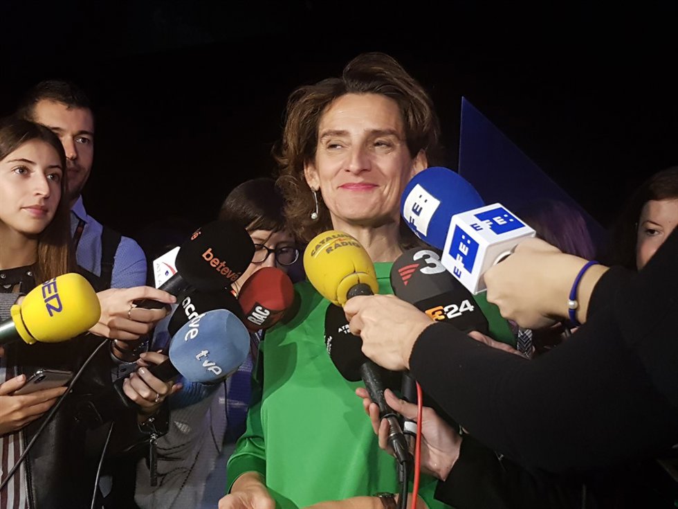 La ministra para la Transición Energética, Teresa Ribera