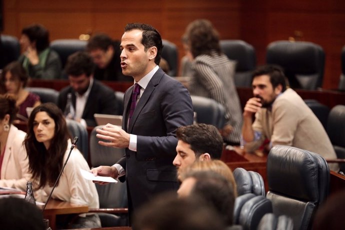 El portavoz de Cs en la Asamblea de Madrid, Ignacio Aguado