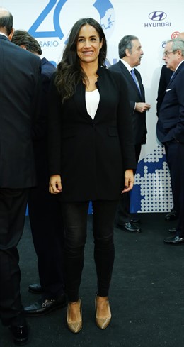 La concejala de Ciudadanos, Begoña Villacís, en el XX aniversario de La Razón