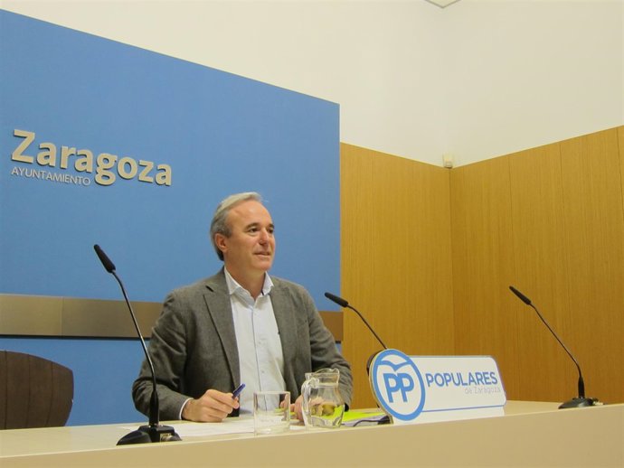 El portavoz del PP en el Ayuntamiento de Zaragoza, Jorge Azcón