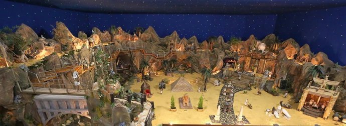 Belén diputación málaga 2018 detalle caminito del rey navidad