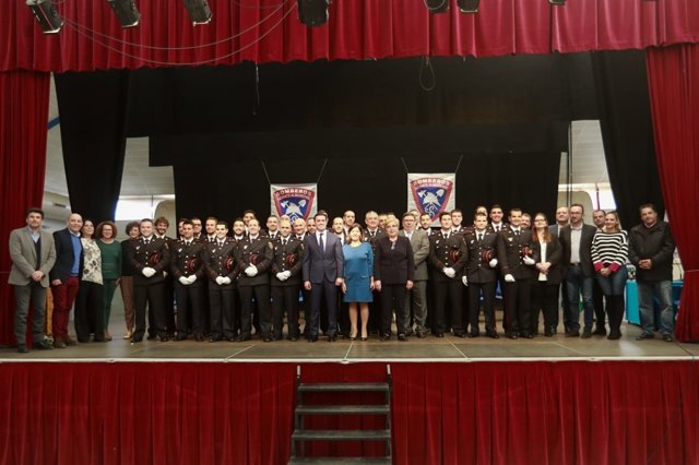 Veintiséis bomberos toman posesión de sus cargos en el Levante almeriense.