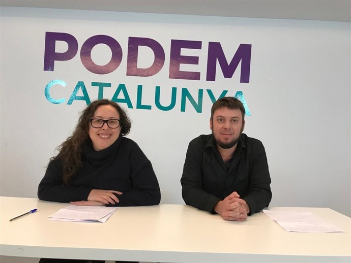 Noelia Bail y David Clarà (Podem)