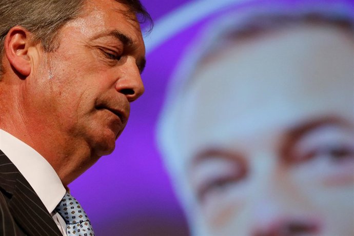 El euroescéptico británico Nigel Farage