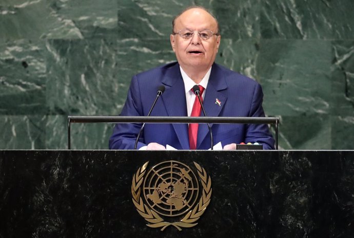 El presidente de Yemen, Abdo Rabbu Mansur Hadi, ante Asamblea General de la ONU