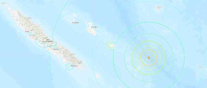 Registrat un terratrèmol de magnitud 7,6 a la costa est de Nova Caledònia