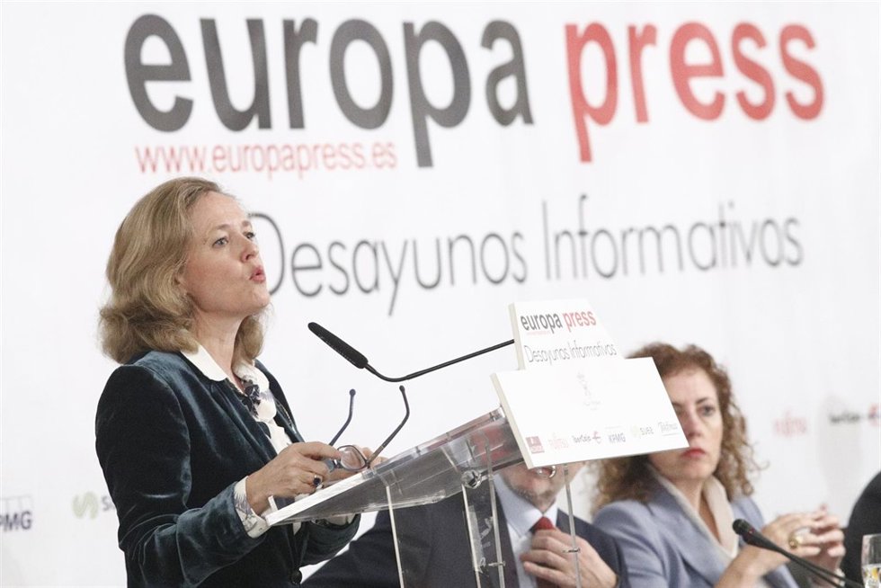 Nadia Calviño participa en los Desayunos Informativos de Europa Press