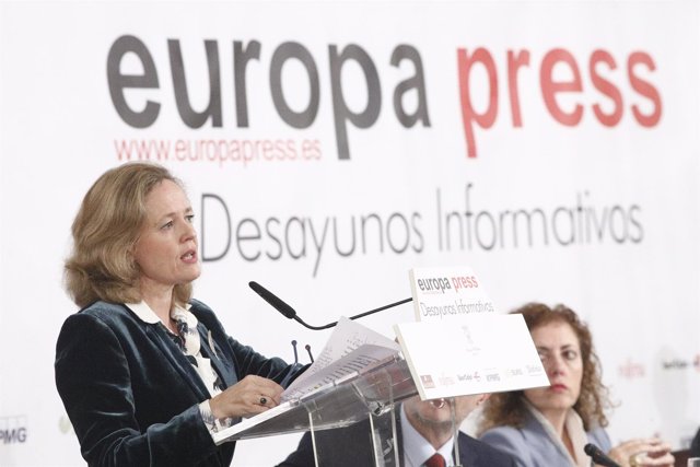 Nadia Calviño participa en los Desayunos Informativos de Europa Press