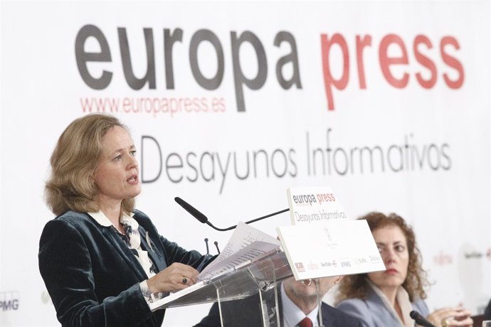 Nadia Calviño participa en els Esmorzars Informatius d'Europa Press