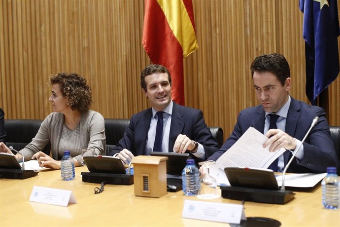 Reunión del grupo del PP en el Congreso de los Diputados