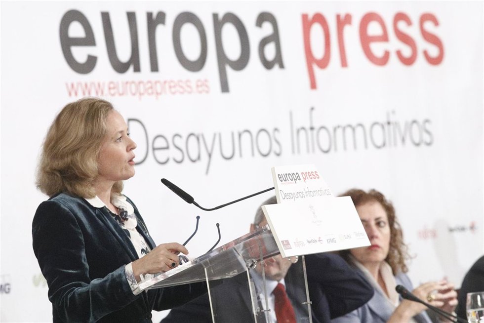 Nadia Calviño participa en los Desayunos Informativos de Europa Press