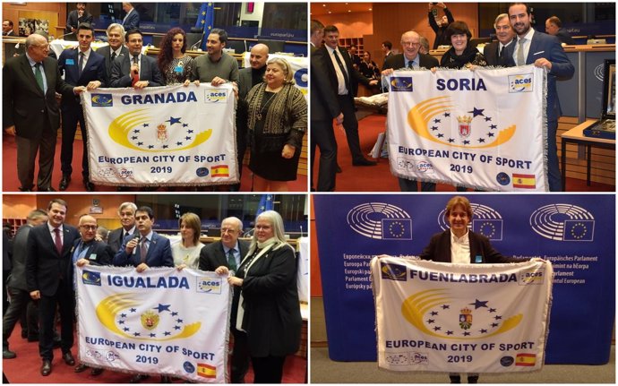 Fuenlabrada, Granada, Igualada y Soria, nombradas Ciudad Europea del Deporte