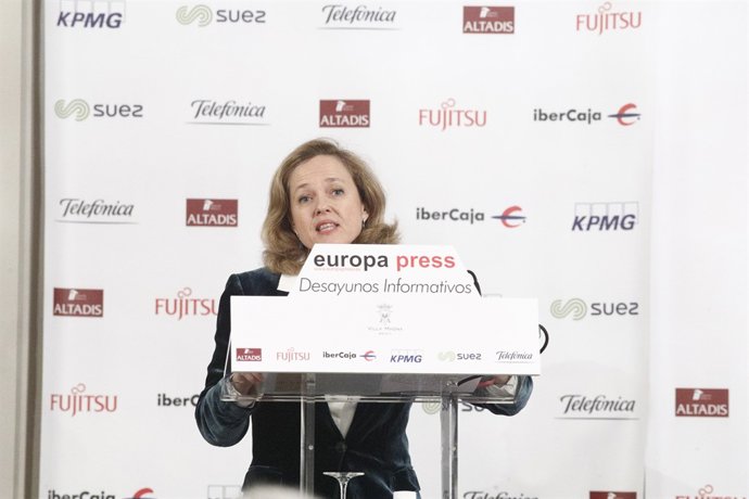 Nadia Calviño participa en els Esmorzars Informatius d'Europa Press
