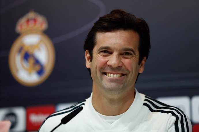 Rueda de prensa del entrenador del Real Madrid, Santiago Solari, antes del parti