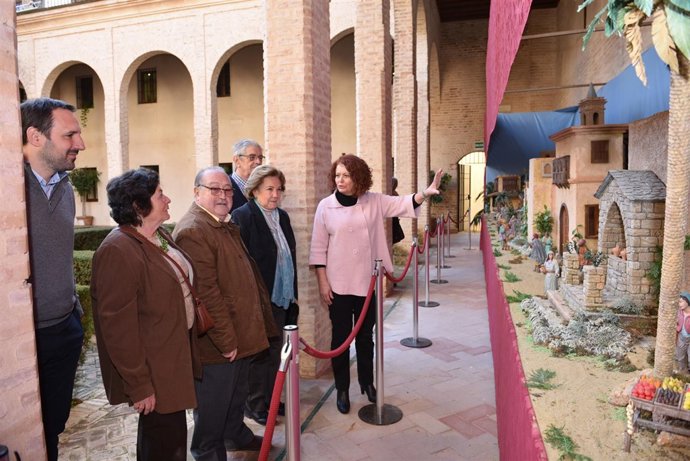 El Palacio de los Marqueses de la Algaba acoge el Belén mudéjar.