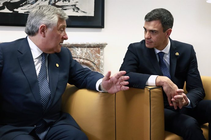 Pedro Sánchez y Antonio Tajani