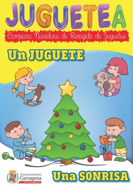 Cartel iniciativa Ayuntamiento Cartajena 'Un juguete, una sonrisa'