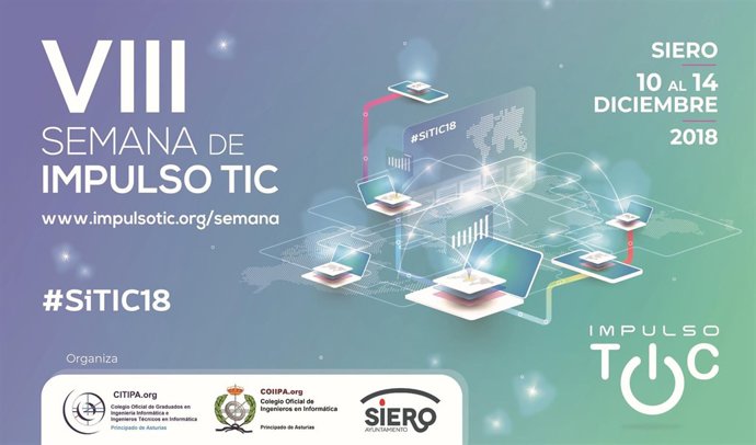 Cartel de la VIII Semana de Impulso TIC