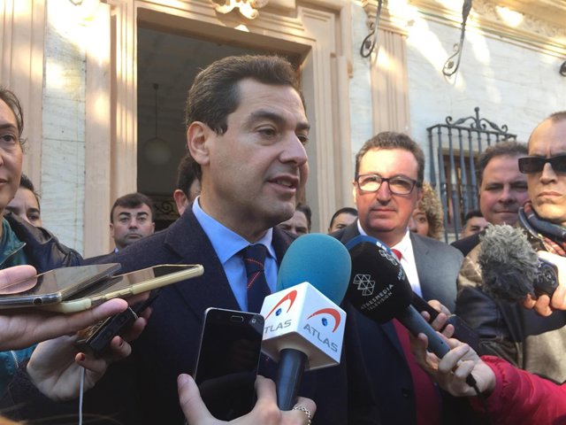 El presidente del PP-A, Juanma Moreno.