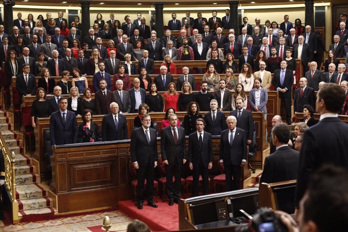 Foto del Congreso de los Diputados en el 40 Aniversario de la Constitución