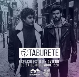 Taburete estará en Oviedo el 27 de diciembre.