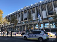 Policía Nacional y Municipal ya trabajan a los pies del Bernabeu para garantizar la seguridad en la Copa Libertadores