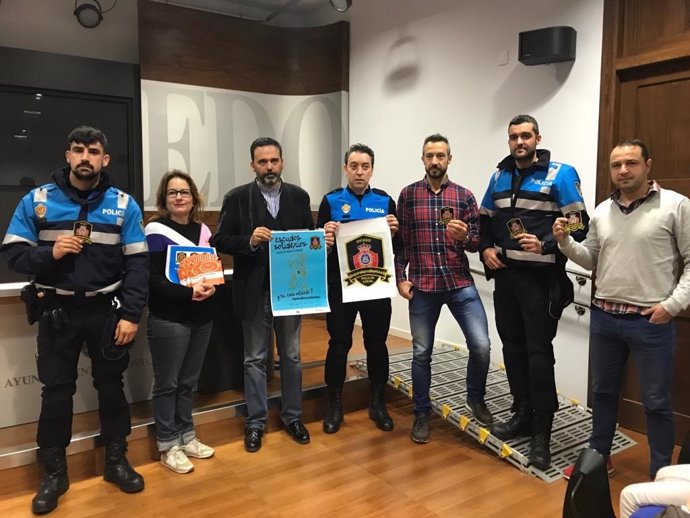 Policía Local de Oviedo y Asociación Galbán
