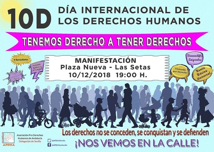 Manifestación por el Día Interncional de los Derechos Humanos
