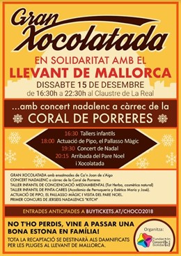 Cartel Xocolatada de Fundación Concordia
