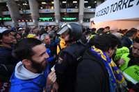 Las aficiones del River y el Boca acceden al Santiago Bernabéu con "normalidad"