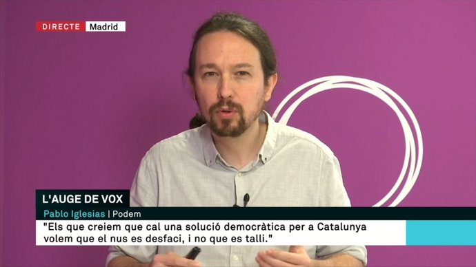 Pablo Iglesias a TV3