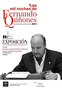 Cartel exposición fernando quiñones las mil noches CAL
