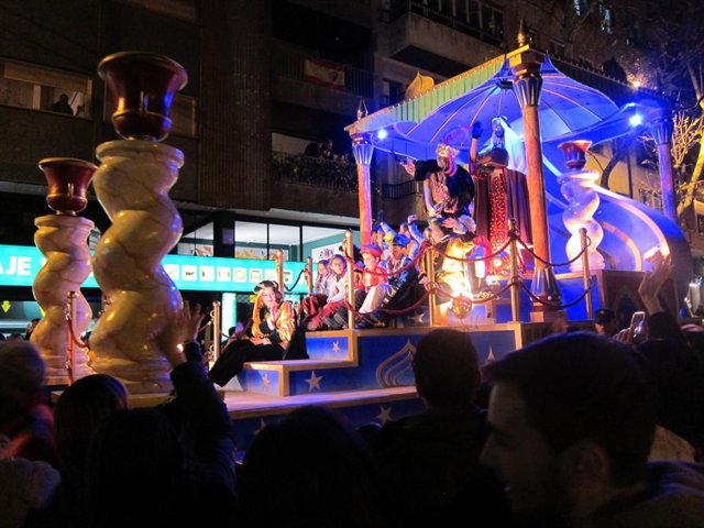 El Rey Baltasar en la Cabalgata de los Reyes Magos                