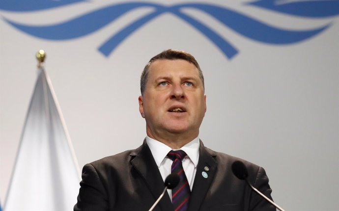 El presidente de Letonia, Raimonds Vejonis