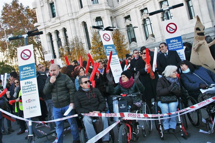 Manfiestación CERMI 10 diciembre 2018