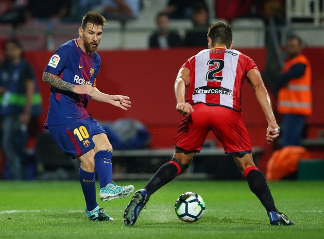 Messi en un Girona-Barcelona en Montilivi