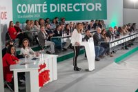 El Comité Director del PSOE-A mandata a Susana Díaz a iniciar contactos para formar un gobierno "estable y coherente"