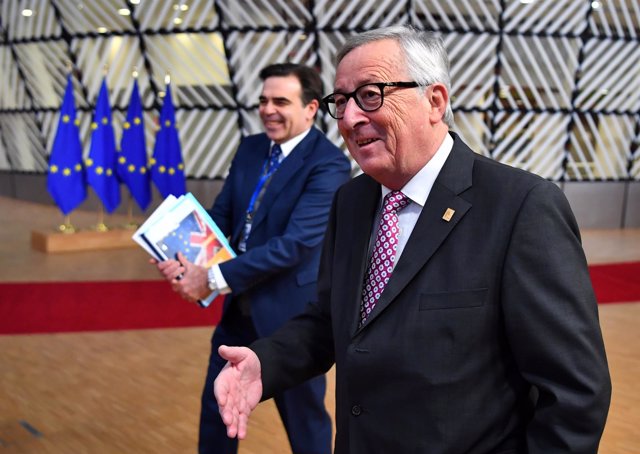 Jean-Claude Juncker, en la anterior cumbre extraordinaria del Brexit