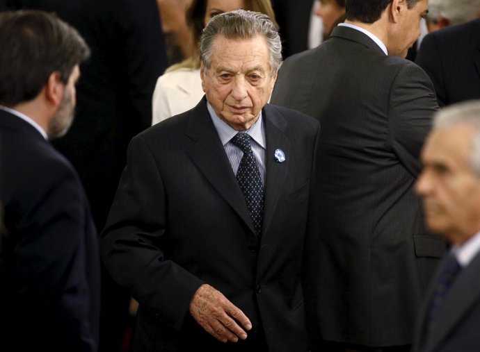 Tycoon Franco Macri, father of Argentina's President Mauricio Macri, arrives for