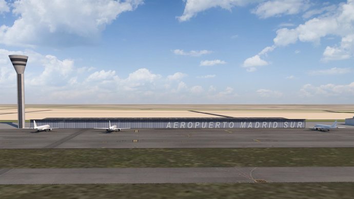 Infografía del proyecto de nuevo aeropuerto en Madrid
