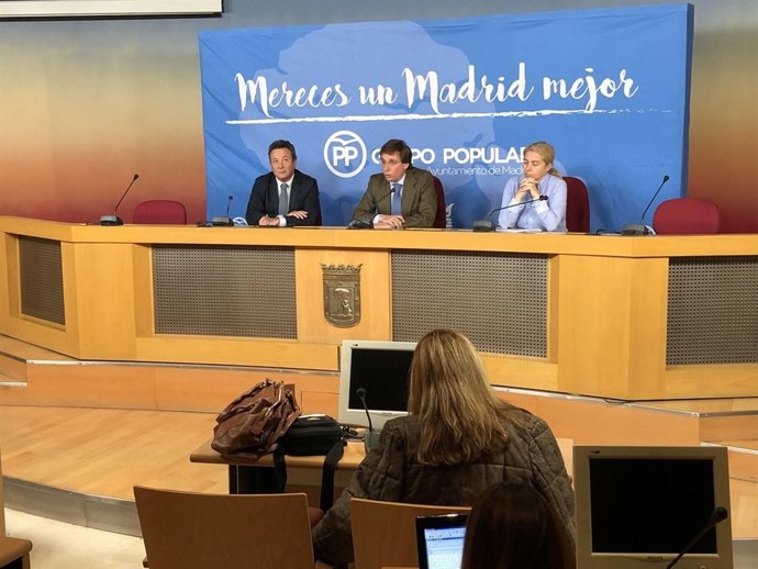 El portavoz del PP del Ayuntamiento de Madrid, José Luis Martínez Almeida