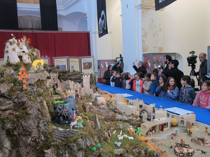 Belén de Playmobil que se puede ver en Cáceres
