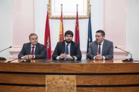 López Miras señala a los empresarios como responsables de que Murcia sea la comunidad con más previsión de crecimiento