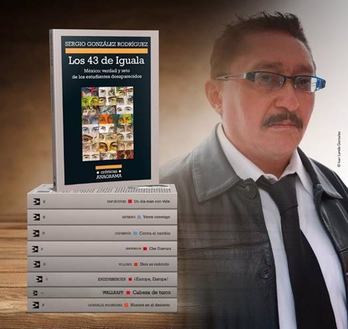 Cartel promocional del I Premio Anagrama de Crónica Sergio González Rodríguez