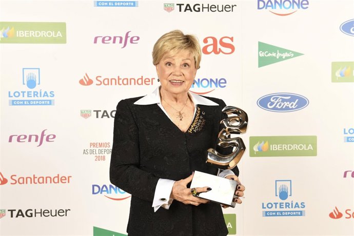 La exgimnasta rusa Larisa Latynina en la Galo de los Premios AS
