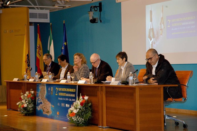 Mesa presidencial II encuentro matemático Brasil-España