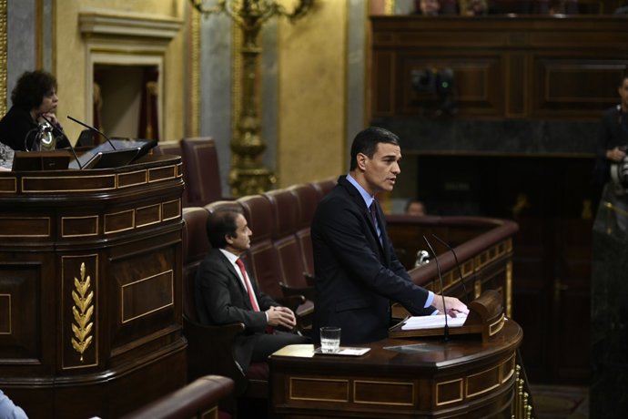 Pedro Sánchez compareix al Congrés per informar de la situació a Catalunya