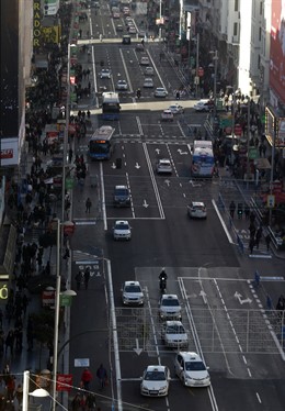 Tráfico, Madrid, cortes de tráfico por contaminación, coche, coches, vehículo
